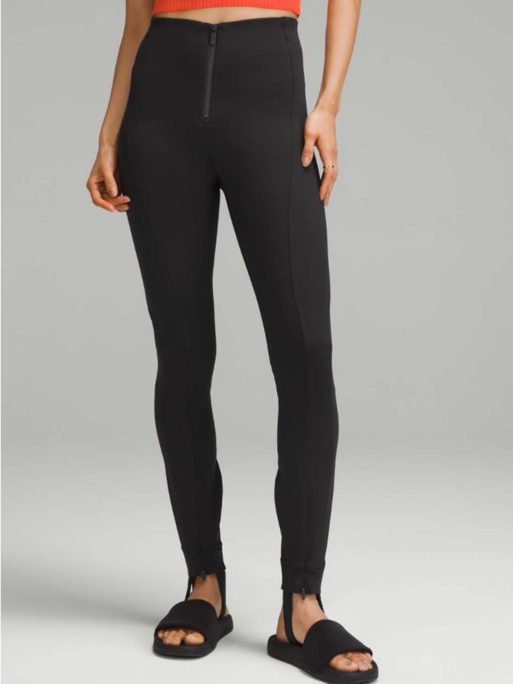 Lululemon Pull-On Zip-Front High-Rise Pant *Full Length
Black